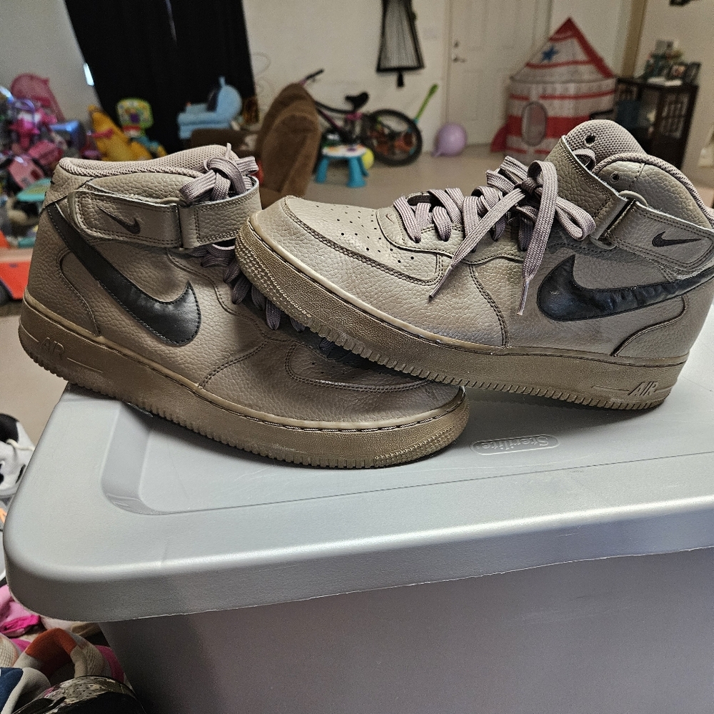 Nike Air Force 1 Mid 07 Mens Shoes Ridgerock Size 12